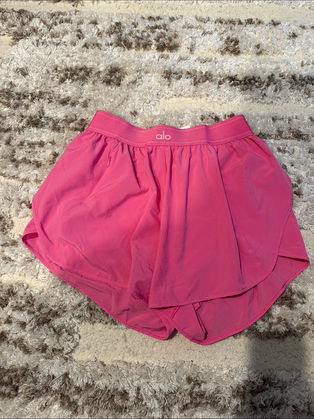 ALO Yoga Hot Pink Layered Athletic Skort